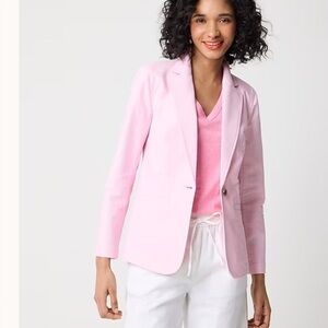 NWOT J crew Petite cotton-blend stretch relaxed blazer size 0P